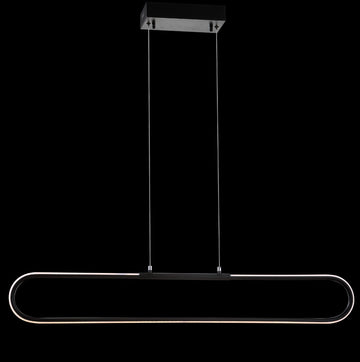 Ned 39" Dimmable Adjustable Integrated LED Metal Linear Pendant - JONATHAN Y